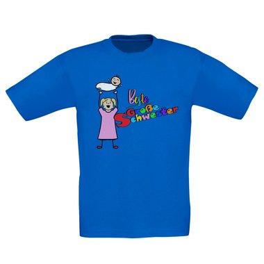 Kinder T-Shirt und Hoodie Kollektion - Beste Gro�e Schwester - Outfit f�r stolze Geschwister Pullover und Shirt weiss-T-Shirt-fuchsia 152-164