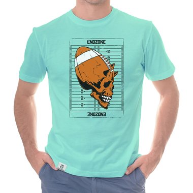 Herren Football Outfit - Endzone - Hoodie und T-Shirt Kollektion dunkelgrau-Hoodie XS