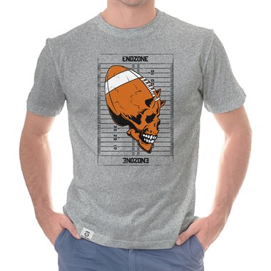 Herren Football Outfit - Endzone - Hoodie und T-Shirt Kollektion dunkelgrau-Hoodie XS