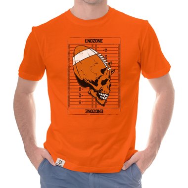 Herren Football Outfit - Endzone - Hoodie und T-Shirt Kollektion weiss-T-Shirt 5XL