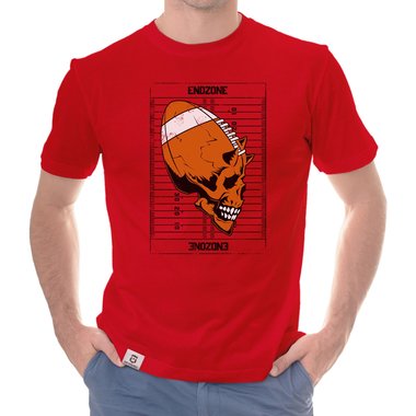 Herren Football Outfit - Endzone - Hoodie und T-Shirt Kollektion weiss-T-Shirt 5XL