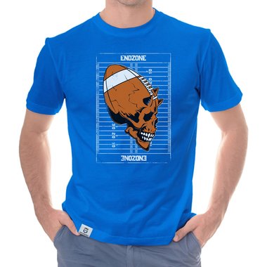 Herren Football Outfit - Endzone - Hoodie und T-Shirt Kollektion weiss-T-Shirt 5XL