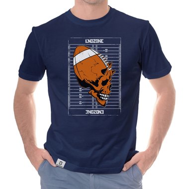 Herren Football Outfit - Endzone - Hoodie und T-Shirt Kollektion weiss-T-Shirt 5XL