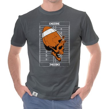 Herren Football Outfit - Endzone - Hoodie und T-Shirt Kollektion weiss-T-Shirt 5XL