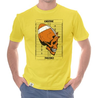 Herren Football Outfit - Endzone - Hoodie und T-Shirt Kollektion weiss-T-Shirt 5XL