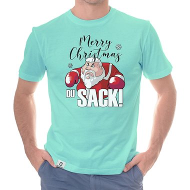 Herren Weihnachts Outfit - Merry Christmas du Sack! - X-Mas Pullover & T-Shirt für Männer dunkelgrau-Hoodie XS