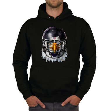 Herren Sport Fan-Outfit - Football Eagle - T-Shirt und Hoodie dunkelgrau-Hoodie XS
