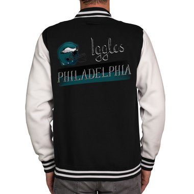 Herren College Jacke - Eagle - Philadelphia schwarz-I-am-a-Eagle XXXL