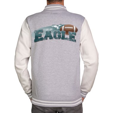 Herren College Jacke - Eagle - Philadelphia schwarz-I-am-a-Eagle XXXL