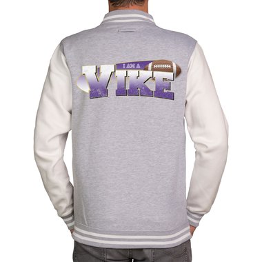 Herren College Jacke - Vikes - Minnesota dunkelblau-Vikes XS