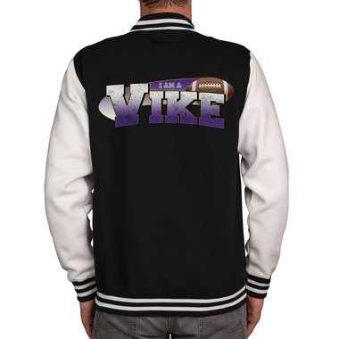 Herren College Jacke - Vikes - Minnesota dunkelblau-Vikes XS