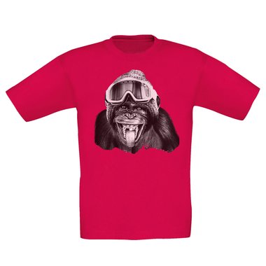 T-Shirt Kollektion - Skimpanse - Fr Damen, Kinder & Herren weiss-Kinder 152-164
