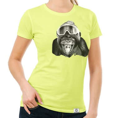 T-Shirt Kollektion - Skimpanse - Fr Damen, Kinder & Herren weiss-Kinder 152-164