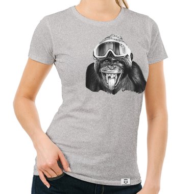 T-Shirt Kollektion - Skimpanse - Fr Damen, Kinder & Herren weiss-Kinder 152-164
