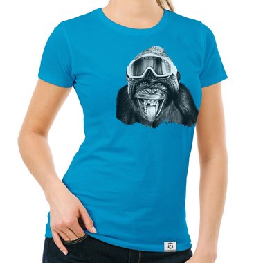 T-Shirt Kollektion - Skimpanse - Fr Damen, Kinder & Herren weiss-Kinder 152-164