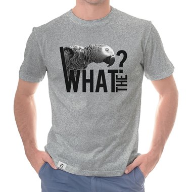 Herren Hoodie und T-Shirt - What the...? - Mnner Fun Kollektion weiss-T-Shirt 5XL