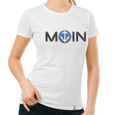 Damen T-Shirts - Rund- & V-Ausschnitt - MOIN - Das Design fr wahre Nordlichter dunkelblau-blau-Rund S