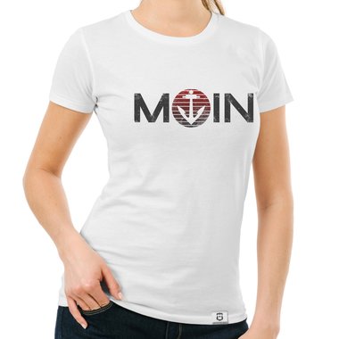 Damen T-Shirts - Rund- & V-Ausschnitt - MOIN - Das Design fr wahre Nordlichter dunkelblau-blau-Rund S