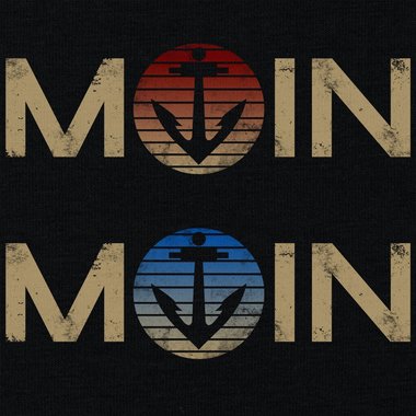 Damen T-Shirts - Rund- & V-Ausschnitt - MOIN - Das Design fr wahre Nordlichter dunkelblau-blau-Rund S