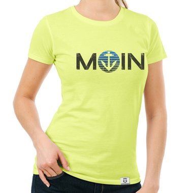 Damen T-Shirts - Rund- & V-Ausschnitt - MOIN - Das Design fr wahre Nordlichter dunkelblau-blau-Rund S