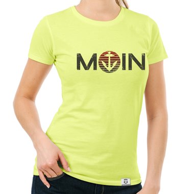 Damen T-Shirts - Rund- & V-Ausschnitt - MOIN - Das Design fr wahre Nordlichter dunkelblau-blau-Rund S