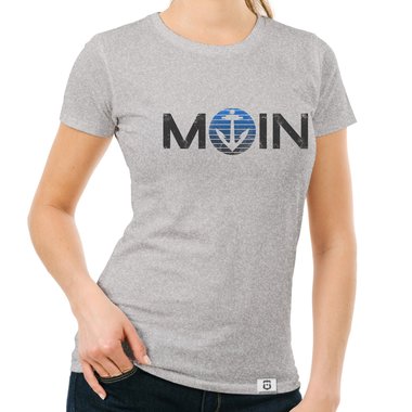 Damen T-Shirts - Rund- & V-Ausschnitt - MOIN - Das Design fr wahre Nordlichter dunkelblau-blau-Rund S