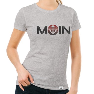 Damen T-Shirts - Rund- & V-Ausschnitt - MOIN - Das Design fr wahre Nordlichter dunkelblau-blau-Rund S