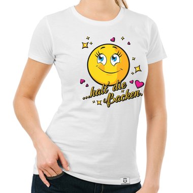 Damen T-Shirts & Hoodies - Halt die Backen - Rundhals- & V-Ausschnitt