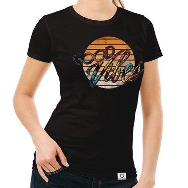 Damen T-Shirts & Hoodies - Good Vibes - Rundhals- & V-Ausschnitt