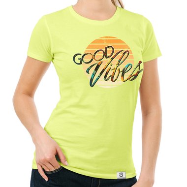 Damen T-Shirts & Hoodies - Good Vibes - Rundhals- & V-Ausschnitt