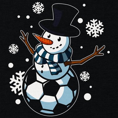 Kinder T-Shirt & Hoodie - Ballmann- Der Fuball-Schneemann fr X-Mas-Fans! weiss-T-Shirt 152-164