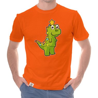 Herren T-Shirt & Hoodie - Tree Rex - Der Lichterketten-Dino