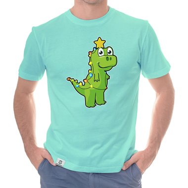 Herren T-Shirt & Hoodie - Tree Rex - Der Lichterketten-Dino