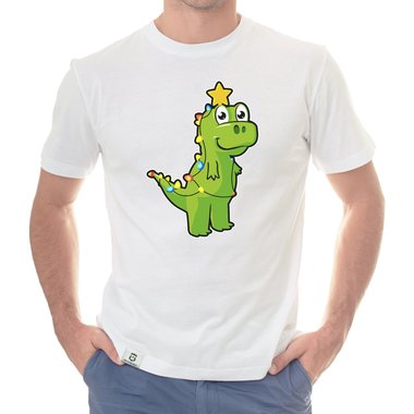 Herren T-Shirt & Hoodie - Tree Rex - Der Lichterketten-Dino