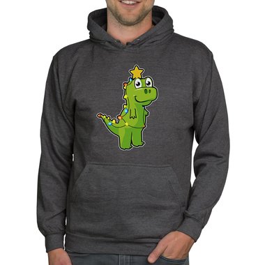 Herren T-Shirt & Hoodie - Tree Rex - Der Lichterketten-Dino