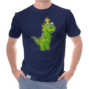 Herren T-Shirt & Hoodie - Tree Rex - Der Lichterketten-Dino