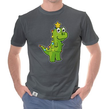 Herren T-Shirt & Hoodie - Tree Rex - Der Lichterketten-Dino