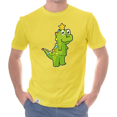 Herren T-Shirt & Hoodie - Tree Rex - Der Lichterketten-Dino