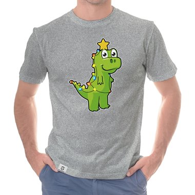 Herren T-Shirt & Hoodie - Tree Rex - Der Lichterketten-Dino