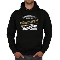 Herren T-Shirt & Hoodie - Kein Mann ist perfekt - Mit...