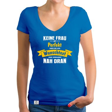 Damen T-Shirt und Hoodie - Keine Frau ist perfekt - Mit w�hlbaren Farben fuchsia-Hoodie XS