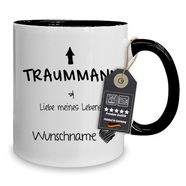 Personalisierter Kaffeebecher - Tasse - Traumfrau / Traummann - Mit Namen - Verschiedenen Farben