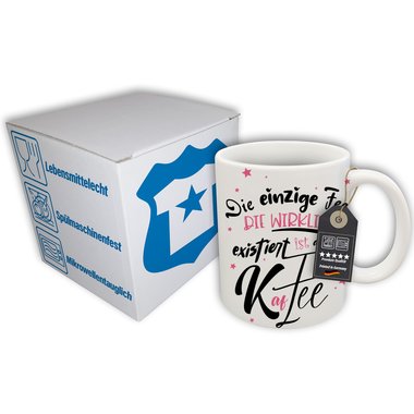 Kaffeebecher - Tasse - Die einzige Fee, ist die Kaffee - Witzige Bro/Arbeits Tasse fr Kaffee-Liebhaber