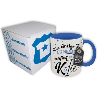Kaffeebecher - Tasse - Die einzige Fee, ist die Kaffee - Witzige Bro/Arbeits Tasse fr Kaffee-Liebhaber