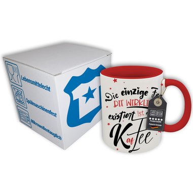 Kaffeebecher - Tasse - Die einzige Fee, ist die Kaffee - Witzige Bro/Arbeits Tasse fr Kaffee-Liebhaber