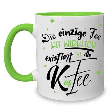 Kaffeebecher - Tasse - Die einzige Fee, ist die Kaffee - Witzige Bro/Arbeits Tasse fr Kaffee-Liebhaber