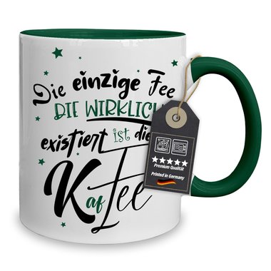 Kaffeebecher - Tasse - Die einzige Fee, ist die Kaffee - Witzige Bro/Arbeits Tasse fr Kaffee-Liebhaber