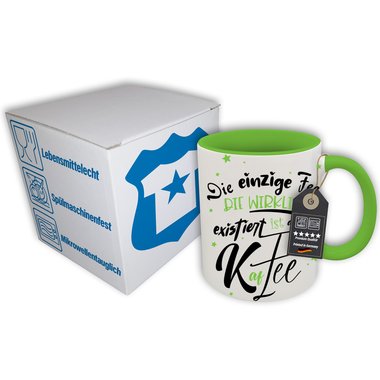 Kaffeebecher - Tasse - Die einzige Fee, ist die Kaffee - Witzige Bro/Arbeits Tasse fr Kaffee-Liebhaber