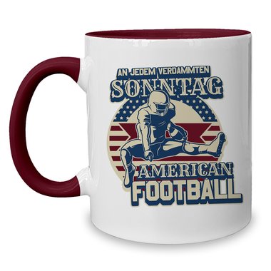 Kaffeebecher Kollektion - Tasse - American Football Kollektion - mit verschiedenen Farben und Motiven