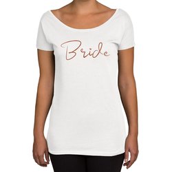 Damen JGA T-Shirt U-Boot-Ausschnitt - Bride & Team Bride...
